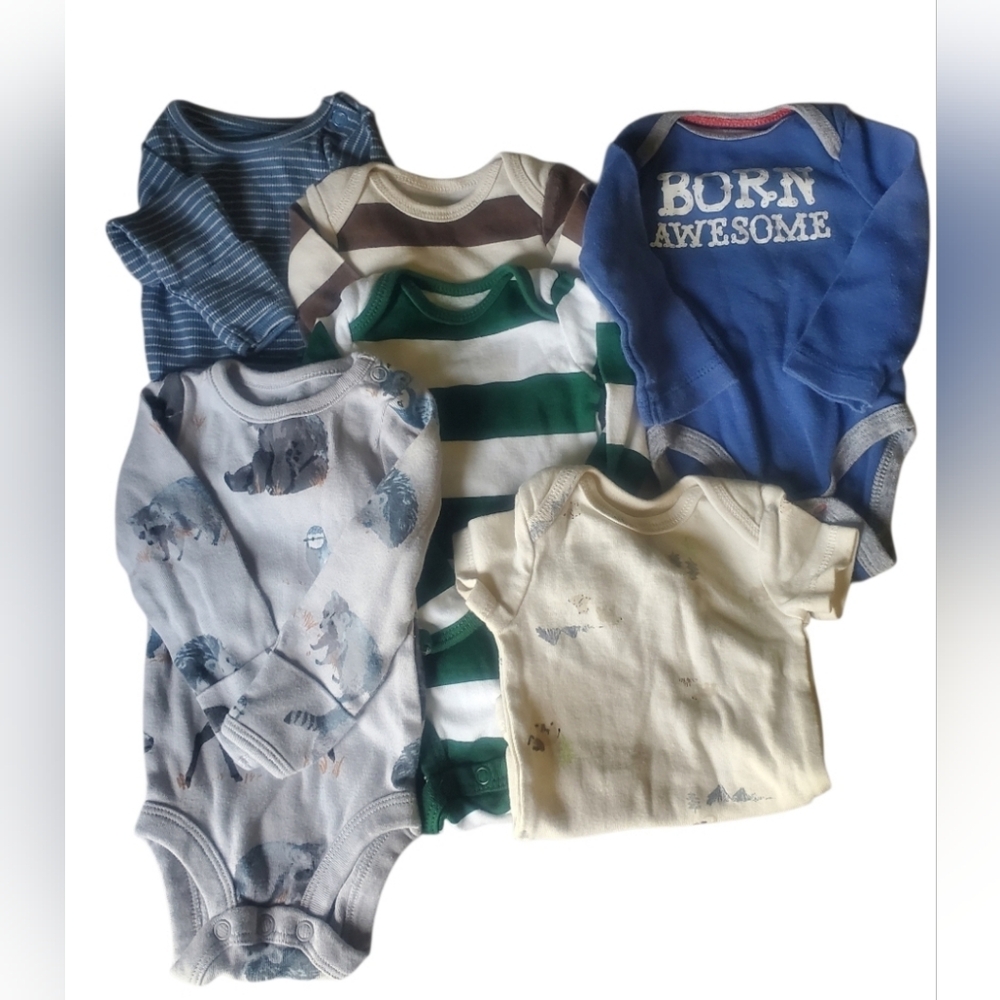 6 Newborn Onesies